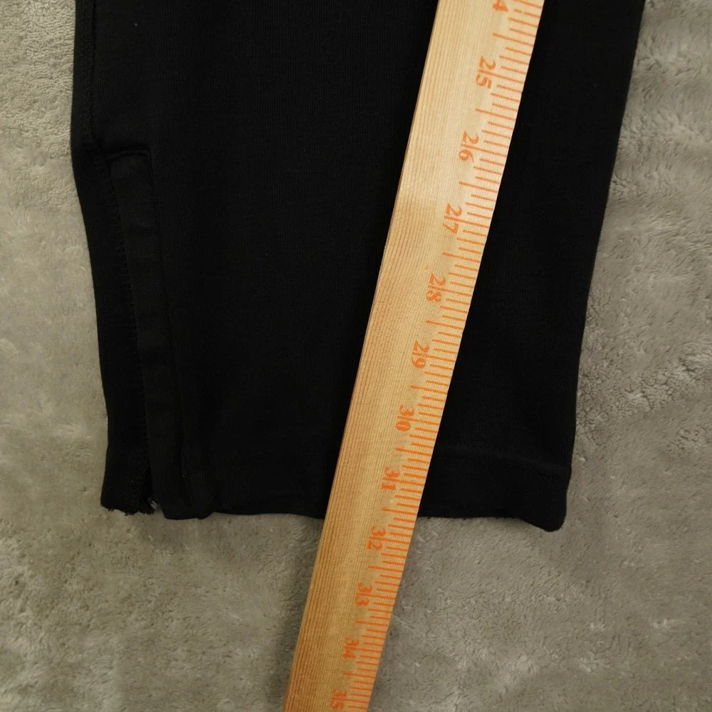 Gymshark Straight Leg Ankle Zip‎ Knit Sweatpants Men's Small Black Gym Training